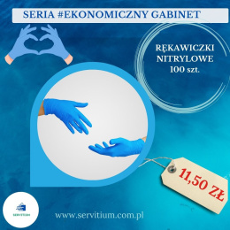 Rękawiczki nitrylowe M 100 szt.