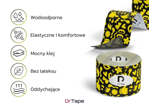 TAPY-ŻÓŁTO-CZARNE WZORY